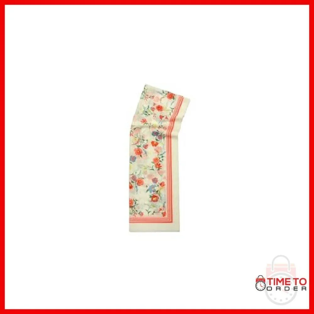Oblong Scarf, 77% Cotton 23% Silk, Lightweight Fashion Accessory